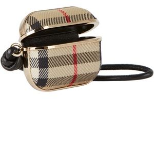 Burberry Beige Cotton Vintage Check AirPods Pro Case